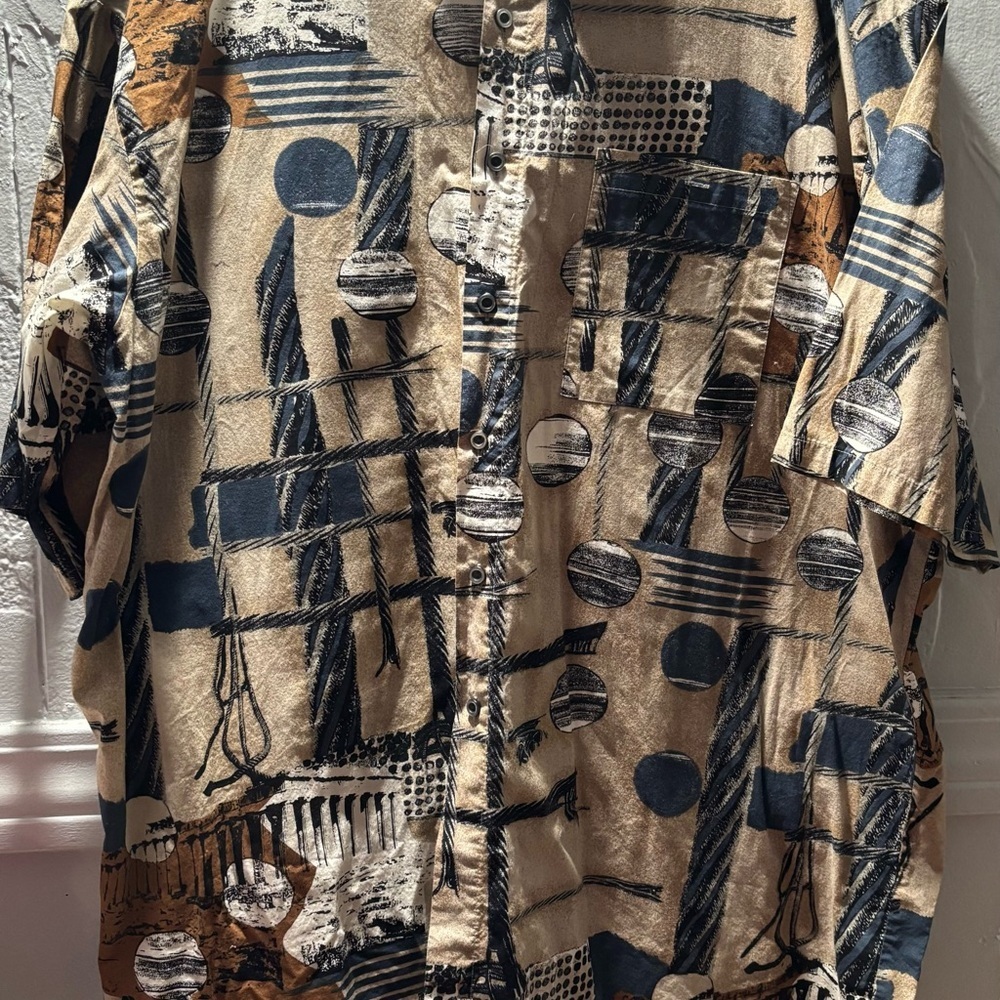 Expressions Multicolor Abstract Shirt